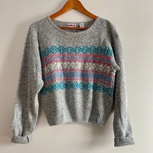 Vintage 1980s sweater soft silk blend L